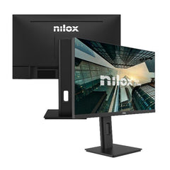 NILOX TECH - Monitor Regolabile 24" 120Hz/IPS/Full HD/USB-C 65W/Multimedia