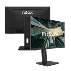NILOX TECH - Monitor Regolabile 27" 120Hz/IPS/Full HD/USB-C 65W/Multimedia