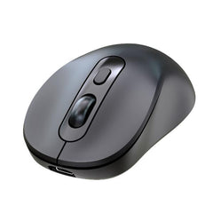 NILOX TECH - Mouse ottico, connessione wireless DUAL (BT 5.2 e Dongle 2.4GHZ), 1600 DPI,ricaricabile tramite porta USB-C, cavo incluso, 4 tasti