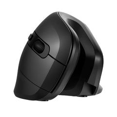 NILOX TECH - Mouse Verticale, connessione wireless con dongle 2.4 Ghz, 3200DPI, 6 tasti con silent click, funziona con pile AA(non incluse)