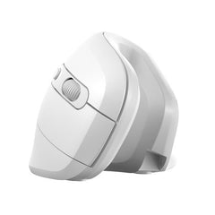 NILOX TECH - Mouse Verticale, connessione wireless con dongle 2.4 Ghz, 3200DPI, 6 tasti con silent click, funziona con pile AA(non incluse)