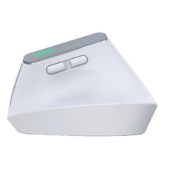NILOX TECH - Mouse Verticale, connessione wireless DUAL (BT 5.2 e Dongle 2.4GHZ), ricaricabile tramite porta USB-C, cavo incluso, 1600DPI, 6 pulsanti, illuminazione RGB, ergonomico
