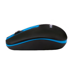 NILOX TECH - Mouse ottico, connessione wireless 2.4 Ghz, 1600DPI, ricezione fino a 10 metri di distanza, funziona con pile AA(non incluse), 4 tasti, design ergonomico