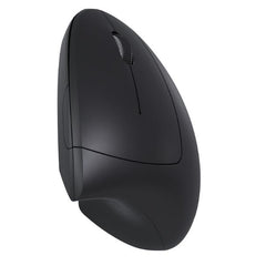 NILOX TECH - Mouse ottico verticale, connessione wireless 2.4 Ghz, 1600DPI, 6 tasti, funziona con pile AA(non incluse), ergonomico