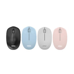 NILOX TECH - Mouse ottico, connessione wireless 2.4 Ghz, 1000DPI, 3 tasti, funziona con pile AA(non incluse)