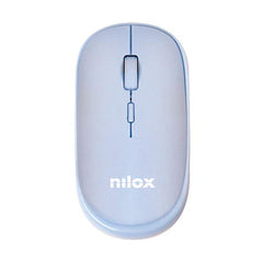 NILOX TECH - Mouse ottico, connessione wireless, 1600DPI, 3 tasti, funziona con pile AA(non incluse)