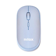 NILOX TECH - Mouse ottico, connessione wireless, 1600DPI, 3 tasti, funziona con pile AA(non incluse)
