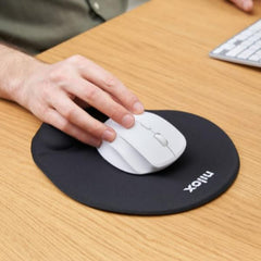 NILOX TECH - Tappetino per mouse ergonomico, base anti scivolo, poggia polsi in gel, scorrimento fluido e preciso