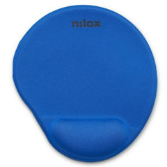 NILOX TECH - Tappetino per mouse ergonomico, base anti scivolo, poggia polsi in gel, scorrimento fluido e preciso