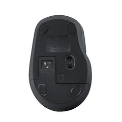 NILOX TECH - Mouse ottico, connessione wireless 2.4 Ghz, 4 tasti con silent click, 1600DPI, funziona con pile AA(non incluse) ergonomico