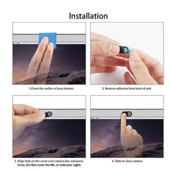 NILOX TECH - Cover slider copri webcam, scorrevole, 3 slider in confezione, ultra sottile
