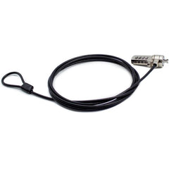 NILOX TECH - Lucchetto di sicurezza con combinazione, lunghezza cavo 1.8 mt, combinazione riconfigurabile a 4 cifre, slot di sicurezza Kensington® K-Slot standard