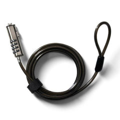 NILOX TECH - Lucchetto a combinazione, slot Kensington Nano da 6,25 mm, lunghezza cavo 1.9 mt, materiale acciaio, combinazione riconfigurabile a 4 cifre