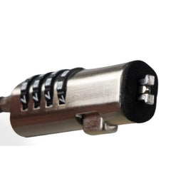 NILOX TECH - Lucchetto a combinazione, slot Kensington Nano da 6,25 mm, lunghezza cavo 1.9 mt, materiale acciaio, combinazione riconfigurabile a 4 cifre
