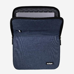 NILOX TECH - Custodia sleeve per Notebook fino a 13.3", imbottita, anti shock, cerniera in metallo, 2 ampi scomparti