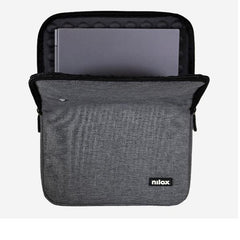 NILOX TECH - Custodia sleeve per Notebook fino a 13.3", imbottita, anti shock, cerniera in metallo, 2 ampi scomparti