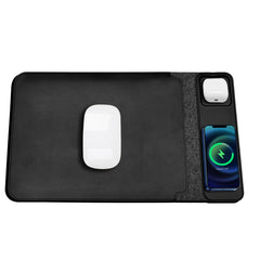 NILOX TECH - Custodia universale per Notebook/Laptop/Tablet fino a 13,3" con doppia ricarica wireless, ricarica 2 dispositivi, custodia che funge da tappetino mouse