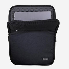NILOX TECH - Custodia sleeve per Notebook fino a 14.1", imbottita, anti shock, cerniera in metallo, 2 ampi scomparti