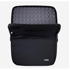 NILOX TECH - Custodia sleeve per Notebook fino a 14.1", imbottita, anti shock, cerniera in metallo, 2 ampi scomparti