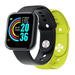NILOX - Smartwatch sportivo, 2 cinturini in confezione,  più di 100 diverse tipologie di sport su cui monitorare la performance, compatibilità universale, notifiche, display da 1.4
