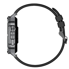 NILOX - Smartwatch sportivo con display da 1.91" quadrato, monitoraggio della salute e delle performance, design robusto, notifiche e controllo musica, compatibilità universale