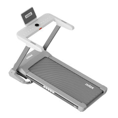 NILOX - Tapis roulant pieghevole, multimediale con App e telecomando, motorizzato con potenza 1,25CV, superficie disponibile per camminare di 1270 x 490 mm, peso max utente 130KG