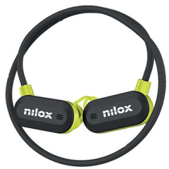 NILOX - Auricolari Sportivi wireless con funzione Cancellazione del rumore ambientale, tecnologia air conduction, doppio microfono, controllo remoto per musica e chiamate