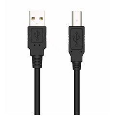 NILOX TECH - Cavo con connettore USB-A 2.0 a connettore USB-B 2.0, maschio a maschio, lunghezza cavo 3 mt
