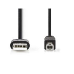 NILOX TECH - Cavo con connettore USB-A 2.0 a connettore USB-B 2.0, maschio a maschio, lunghezza cavo 3 mt, schermato, velocità max trasferimento 480 Mbit/s