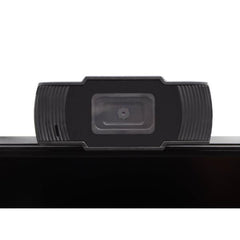 NILOX TECH - Webcam con risoluzione 720p, perfetta per uso Skype, Hangouts, Zoom, Plug & Play, interfaccia USB 2.0 + jack 3.5mm, microfono, lunghezza cavo 1.10 mt