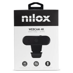NILOX TECH - Webcam supporta formati video 4K 30 fps, autofocus, microfono, lunghezza cavo 1.5 mt, interfaccia USB