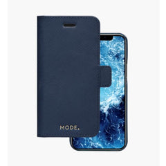 New York - Custodia in pelle Soffiano per iPhone 11/XR - Blu