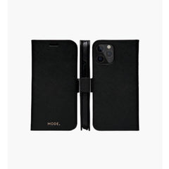 New York - Custodia in pelle Saffiano per iPhone 12/12 Pro - Nero