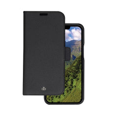 New York - Custodia in Pelle per iPhone 14 Pro Max - Nero