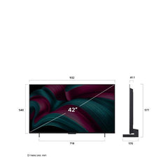 42 OLED EVO C5 4K UHD PIEDINI LATERALI WEBOS25