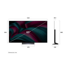 65 OLED EVO C5 4K UHD BASE CENTRALE WEBOS25