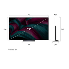 77 OLED EVO C5 4K UHD BASE CENTRALE WEBOS25