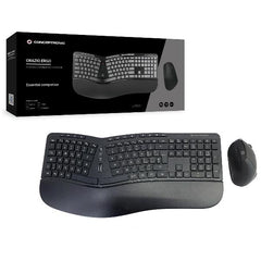 KIT TASTIERA E MOUSE ERGONOMICI WIRELESS