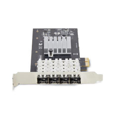 Scheda di Rete SFP GbE a 4 Porte, PCIe 2.1 x1, Intel I210-IS