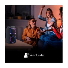 PARTY SPEAKER 160W BLUETOOTH IPX4 TWS EFFETTO LUCI KARAOKE