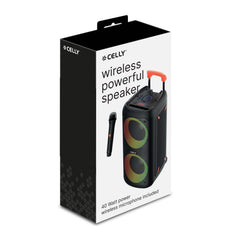 PARTYSPEAKERWLM - 40W Wireless Speaker with Wireless Microphone