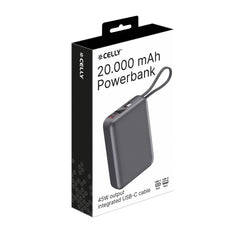 PBCABLE45W20000 - 45W Powerbank 20000 mAh with cable