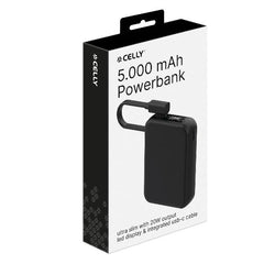 PBCABLE5000SL - 20W Powerbank 5000 mAh with cable