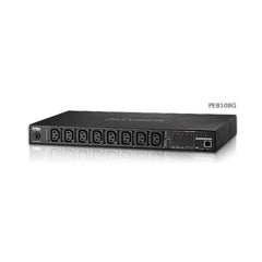 PDU eco con tecnologia di misurazione e commutazione prese 1U 15A/10A 8-prese