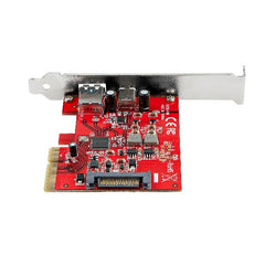 Scheda PCIe a 2 porte USB-A e USB-C