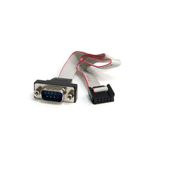 Cavo per montaggio a pannello seriale maschio 9 pin a collettore scheda madre 10 pin da 40 cm ca.