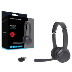 CUFFIE STEREO BLUETOOTH 5.3 con Adattore Bluetooth - Microfono con tasto Mute, Noise cancelling