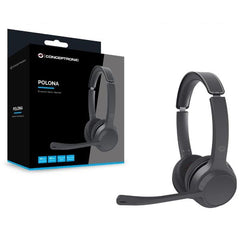 CUFFIE STEREO BLUETOOTH 5.3 -- Microfono con tasto Mute, Noise Cancelling