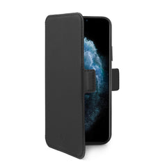 PRESTIGEM - Custodia ad agenda ultrasottile con finitura morbida con effetto opaco colore nero compatibile con Apple iPhone 11 Pro Max