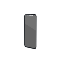 PRIVACY 3D GLASS - Vetro 9H con bordo colorato nero per schermo curvo con effetto Privacy compatibile con Apple iPhone Xs/ iPhone X